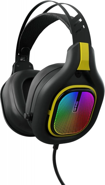 Наушники с микрофоном CMNG HS-L630G Черный/желтый