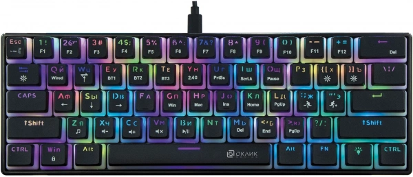 Клавиатура OKLICK K763W Multimedia Черный