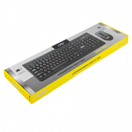 Комплект Клавиатура+мышь Hiper OSW-2100 беспр.