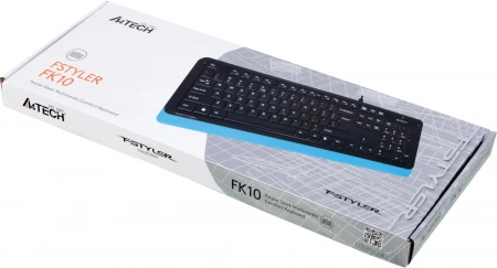 Клавиатура A4-Tech Fstyler FK10 Black/Blue USB
