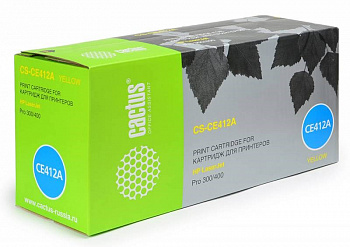 Картридж HP CE412A Желтый Cactus