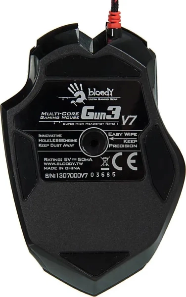 Мышь A4Tech Bloody V7 game mouse Black USB
