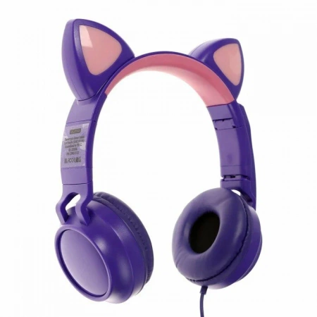 Наушники с микрофоном QUMO Game Cat Purpl GHS 0036