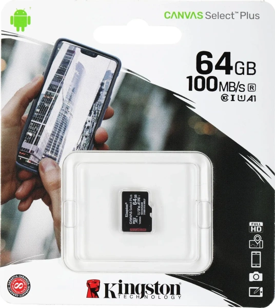 Карта памяти 64Gb SDMicro Kingston SDCS2/64GBSP
