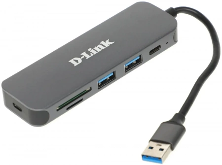 HUB D-Link DUB-1325 2*USB3.0/1*typeC/microSD+SD