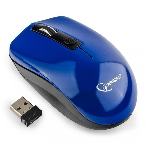 Мышь Gembird MUSW-400 BLUE Беспроводная