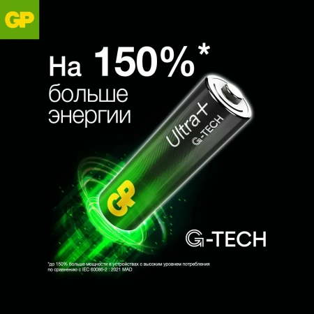 AAA Батарейка GP Ultra Plus Alkaline 24AUPA21 2шт