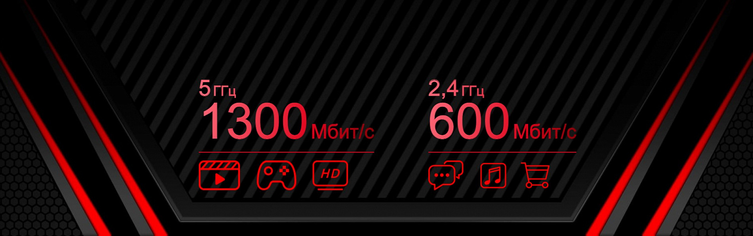 Беспроводной роутер Mercusys MR1900G AC1900