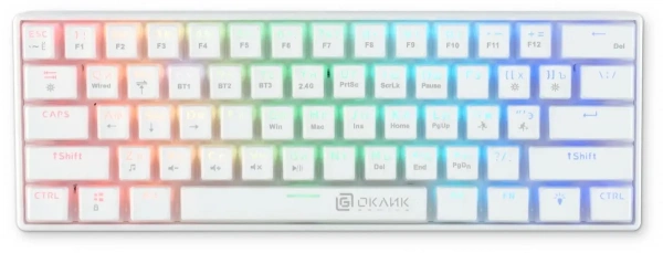 Клавиатура OKLICK K763W Multimedia белый