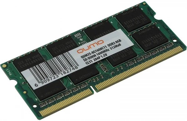 SO DIMM DDR3 8GB Qumo 1600Mhz QUM3S-8G1600C11