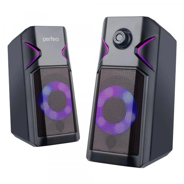 Колонки Perfeo DISCO 2.0 2x3 Вт RGB