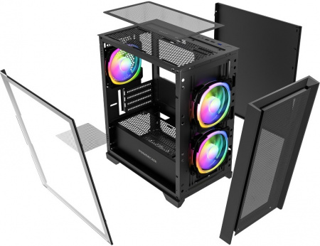 Корпус PowerCase Alisio Micro Z3B mATX без БП