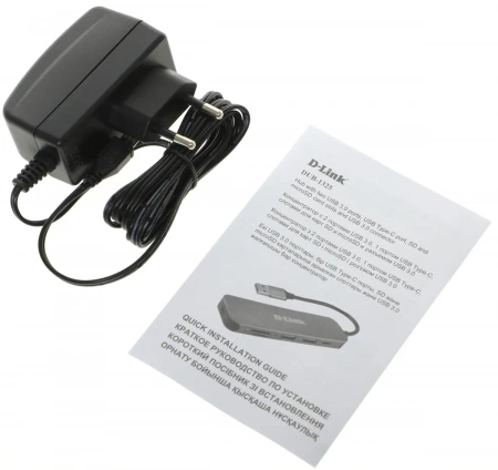 HUB D-Link DUB-1325 2*USB3.0/1*typeC/microSD+SD