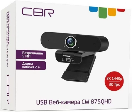 Web-камера CBR CW 875QHD Black