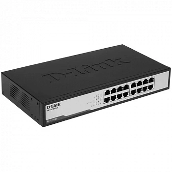 Коммутатор D-Link DES 1016D 16 портов, 11" металли