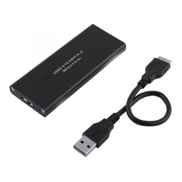 Корпус Orient 3502U3 M.2 USB 3.0 алюминий, серый