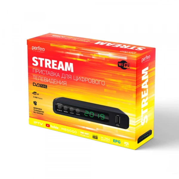 Цифровая приставка Perfeo STREAM DVB-T2/C
