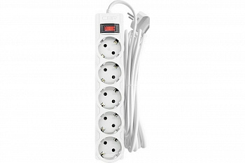 Сетевой фильтр CBR CSF 2505-3.0 White 3метра
