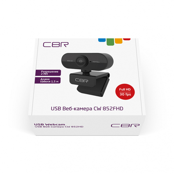 Web-камера CBR CW 852FHD Black