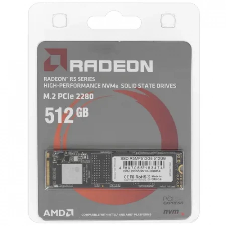 Накопитель SSD 512GB M.2 AMD Radeon R5 R5MP512G8