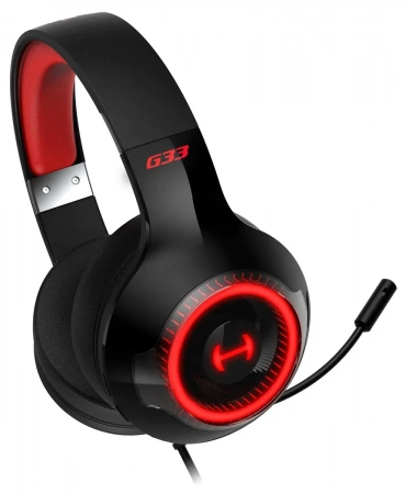Наушники с микрофоном Edifier G33 USB Black/Red