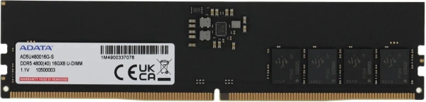 DDR5 16GB A-DATA CL40 4800MHz AD5U480016G-S PC4-25