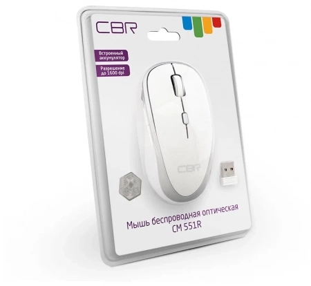 Мышь CBR CM-551R White