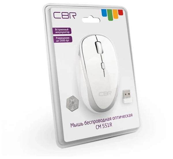 Мышь CBR CM-551R White
