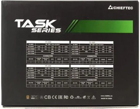 Блок питания 600W Chieftec Task TPS-600S
