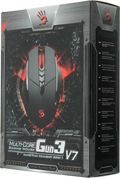 Мышь A4Tech Bloody V7 game mouse Black USB