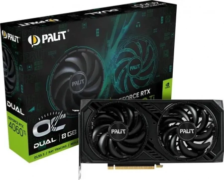Видеокарта PCIE x16 Palit RTX4060TI DUAL OC 8Gb