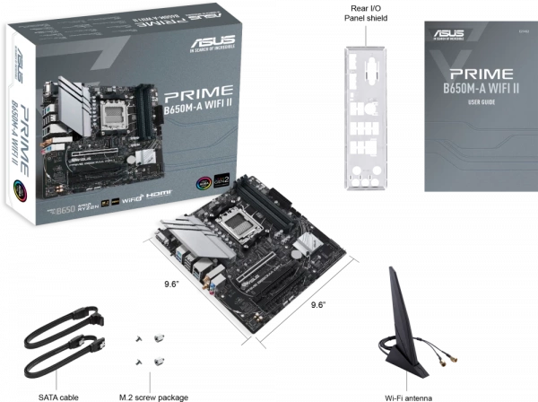 MB Asus PRIME B650M-A WIFI II RTL AM5 DDR5