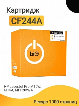 Картридж HP CF244A Black Bion