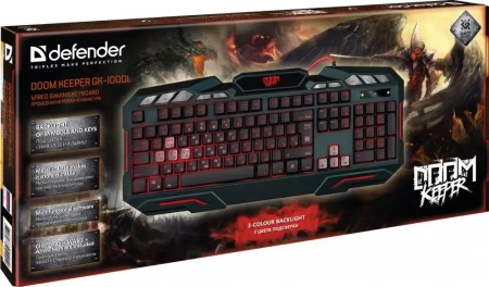 Клавиатура Defender Doom Keeper GK-100DL USB