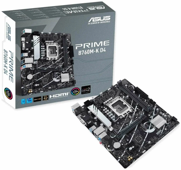 MB ASUS PRIME B760M-K D4 1700 DDR5
