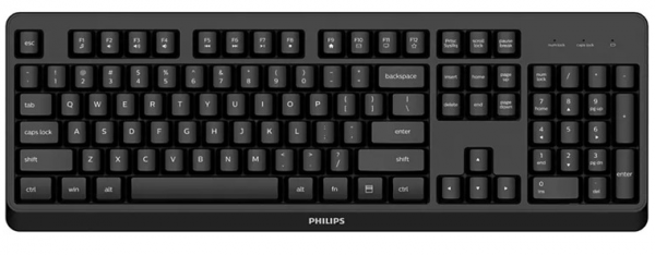 Клавиатура Philips SPK6307BL 2,4Ghz чёрная
