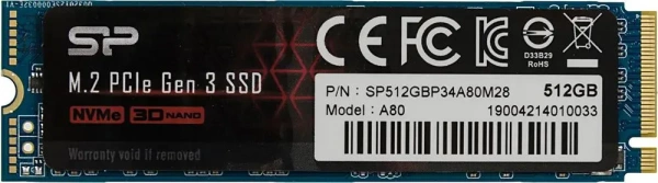 Накопитель SSD 512Gb Silicon Powe A80 SP512GBP34A