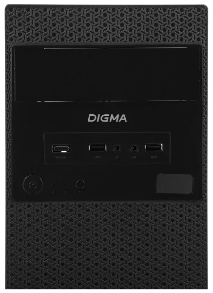 Корпус Digma DC-MATX103-U2 Черный без БП