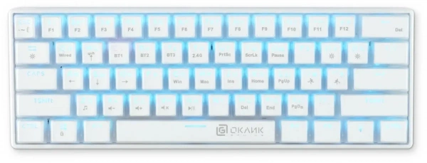 Клавиатура OKLICK K763W Multimedia белый