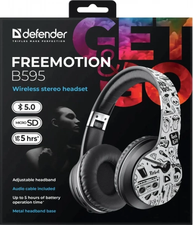 Наушники  Defender FreeMotion B595 Bluetooth