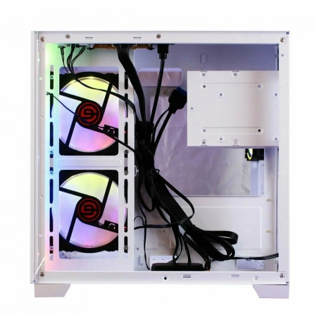 Корпус Ginzzu V450 RGB Белый CRC6 FAN12CM без БП