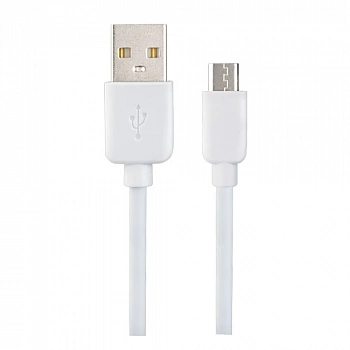 Кабель-вилка PERFEO USB2.0-Micro USB 2m белый