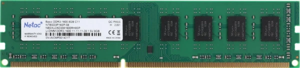 DDR3 8Gb Netac NTBSD3P16SP-08 1600MHz