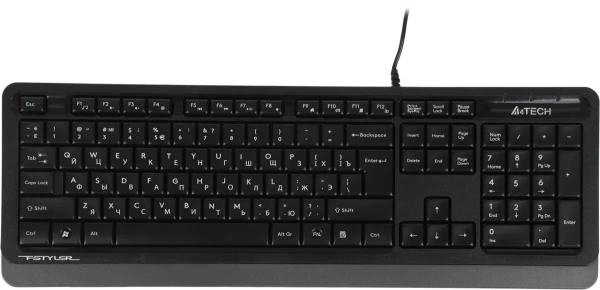 Клавиатура A4Tech Fstyler F1010 черный/серый