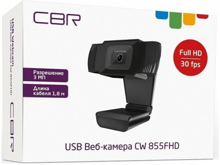 Web-камера CBR CW 855FHD Black