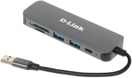 HUB D-Link DUB-1325 2*USB3.0/1*typeC/microSD+SD