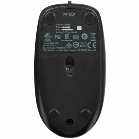 Мышь Logitech M100 Dark USB