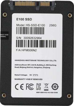 Накопитель SSD 256Gb Hikvision HS-SSD-E100/256G