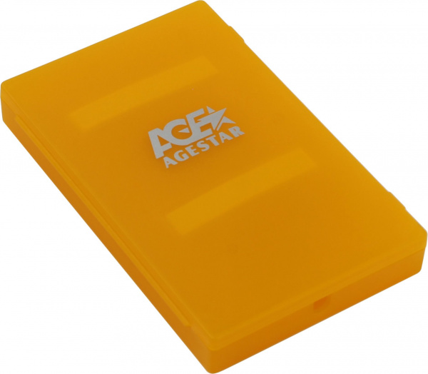 Корпус AgeStar SUBCP1 ORANGE to 2,5"hdd SATA
