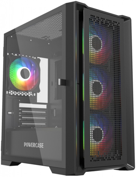 Корпус PowerCase ByteFlow Micro Black ARGB